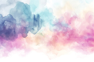 watercolor-style design with soft and blended colors