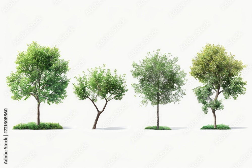 Poster A picture showcasing a cluster of trees standing close together. Ideal for nature-themed projects or illustrating the concept of unity and togetherness