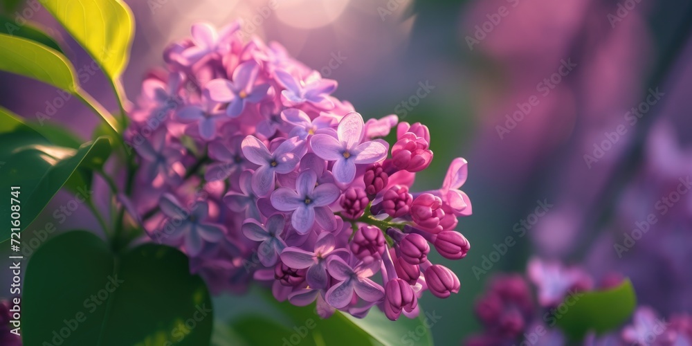 Aufkleber A close-up view of a bunch of vibrant purple flowers. Perfect for adding a pop of color to any project or design