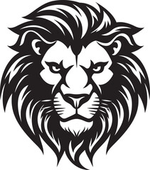 Lion Mane Vector IllustrationStylized Lion Vector Silhouette