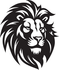 Fierce Lion Icon Black Vector DesignIntricate Lion Vector Black Sketch