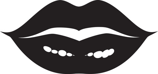 Enigmatic Embrace Black Lips EditionMystic Midnight Lips Vectorized
