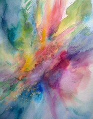 Abstract watercolor background. Hand-drawing. Illustration.