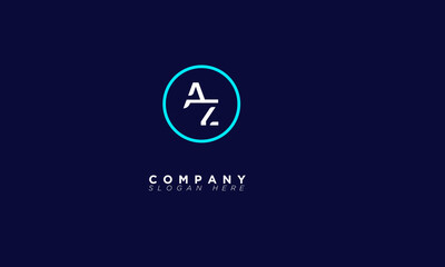 AZ Alphabet letters Initials Monogram logo