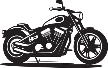Outlined Racing MotoCustomized Harley Sketch