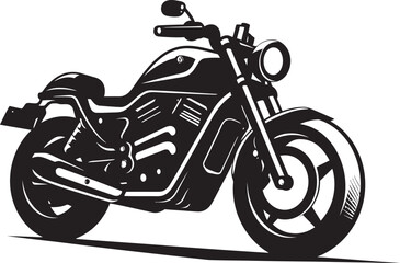 Monochrome Moto SketchShadowy Biker Illustration