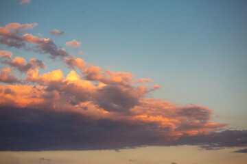 Colorful sky at sunset.