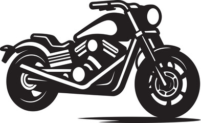 Slick Racing Bike VectorMonochrome Harley Davidson