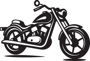 Monochrome Harley DavidsonShadowy Rider Illustration