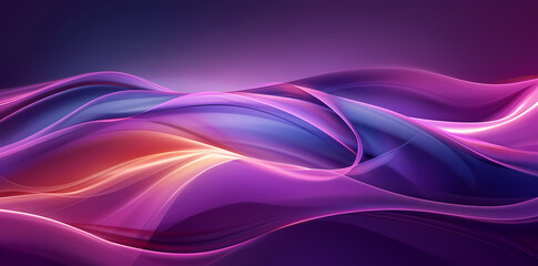 Abstract Flowing Silk Fabric Background in Purple
