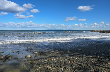 small beach on the Mediterranean Sea on the island of Cyprus 1