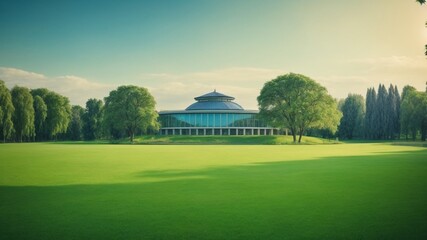 Obraz premium pavilion in the park