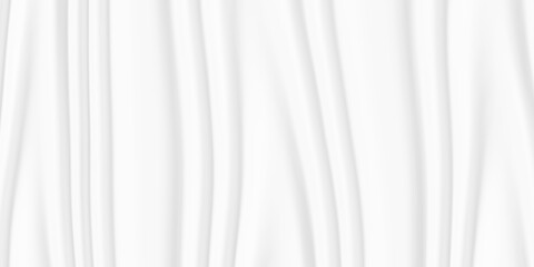 Fototapeta premium Soft white organic large vertical wave shapes geometrical background wallpaper banner pattern