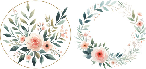 Fototapeta premium wedding decoration with floral pattern