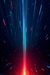Fototapeta na wymiar Vibrant Red and Blue Background With Sparkling Stars. Generative AI.