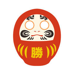 勝ダルマのイラスト