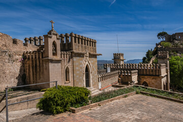 Xativa Castle or Castillo de Xativa - ancient fortification on the ancient roadway Via Augusta in...