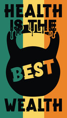 Health is the best wealth  Gym design