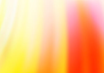 Light Yellow, Orange vector background with bent ribbons. Geometric illustration in marble style with gradient. The elegant pattern for brand book.