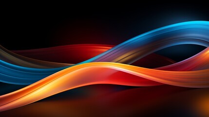 Vibrant neon lighting effect on abstract blurred banner background, ideal for captivating web design