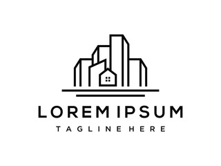 Real Estate Logo. Construction Architecture Building Logo Design Template Elements