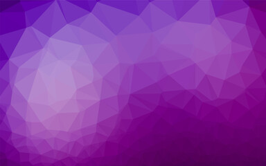 Light Purple vector shining triangular template. A vague abstract illustration with gradient. Completely new design for your business.