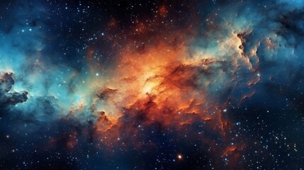 Obraz premium Stunning Image of a Colorful Nebula in Space