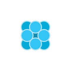 atom molecules vector logo icon symbol design element