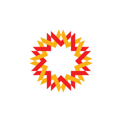 fire star abstract business vector logo icon