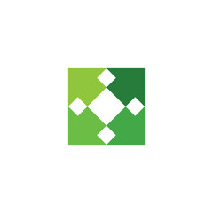 green arrows logo vector icon