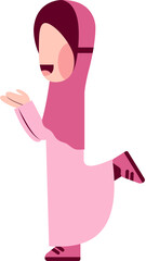 Character Of Happy Hijab Kid