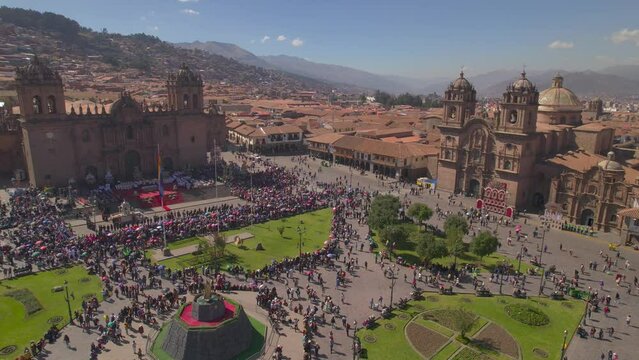 Cuzco Main Square Corpus Christy Celebration