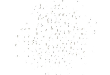 Light black vector template with man, woman symbols.