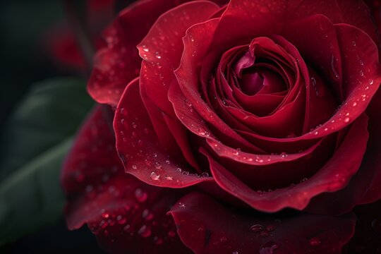 Dark Romanticism Red Rose Pattern – Ultra Detailed Photorealistic Floral Background with Repetition and Subtle Lighting, Captured with Sigma 105mm Le