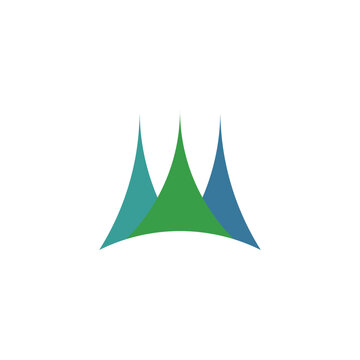 mountains vector illustration logo design element