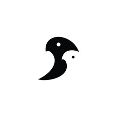 stylized eagle bird logo icon