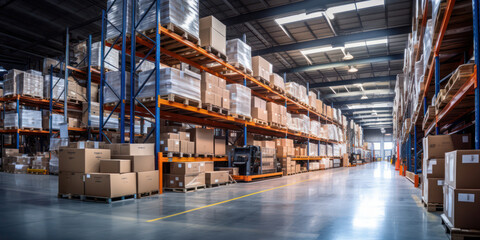 Industrial Warehouse: Efficient Distribution and Storage in Large, Modern Building