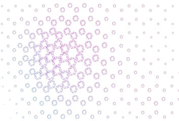 Light pink, blue vector cover with spots.