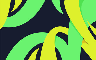sports abstract background banner with green and yellow colors forming curved lines