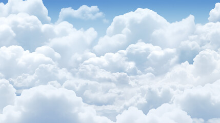Naklejka na ściany i meble Blue sky with clouds background hd backdrop 