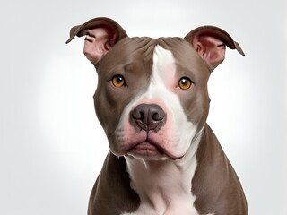 Obraz premium Portrait of the American pitbull dog