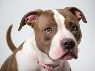 Obraz premium Portrait of the American pitbull dog