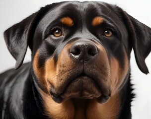 Fototapeta premium Portrait of the Rotweiller dog