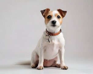 Portrait of the Russel terrier dog