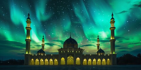 Celestial Mosque: Where Prayers Meet Stardust