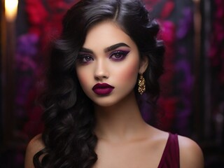 portrait of a woman in a dark style