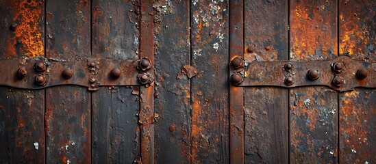 Captivating Old Rusty Metal Background Creates a Nostalgic Ambience with its Weathered Old Rusty Metal Background