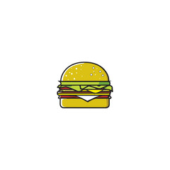 Burgers fresh and tasty design premium logo