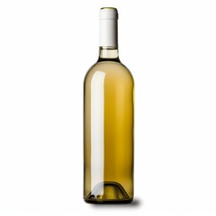 Studio Photography of a Blank Empty Wine Bottle on a White Background for Cutout Designs, Wine Marketing Photo