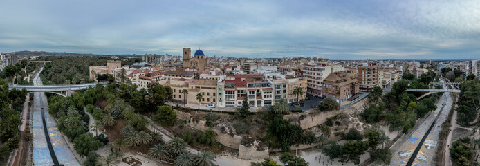Aerial View Elche Elx Historic